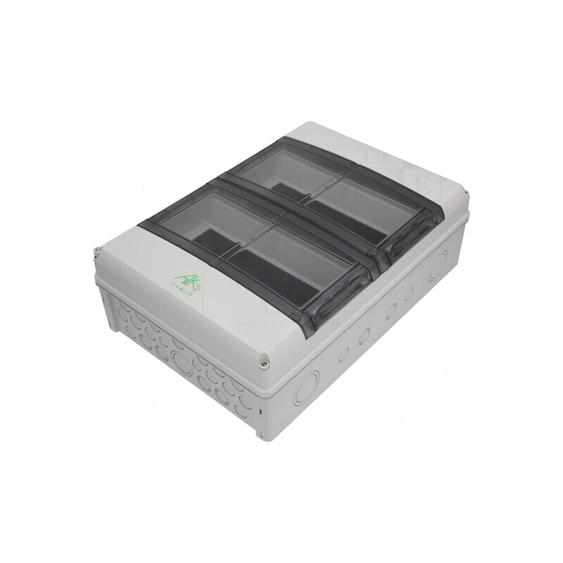 Carcasă pentru aparatură modulară IP65 gri IK08 | Electronic-mag.ro | Componente Electronice