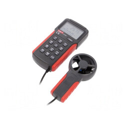 Termoanemometru LCD cu Husă și Iluminare 2-30m/s 0-40°C | Electronic-mag.ro | Componente Electronice