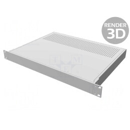 Carcasă standard 1U aluminiu 330mm x 422mm | Electronic-mag.ro | Componente Electronice