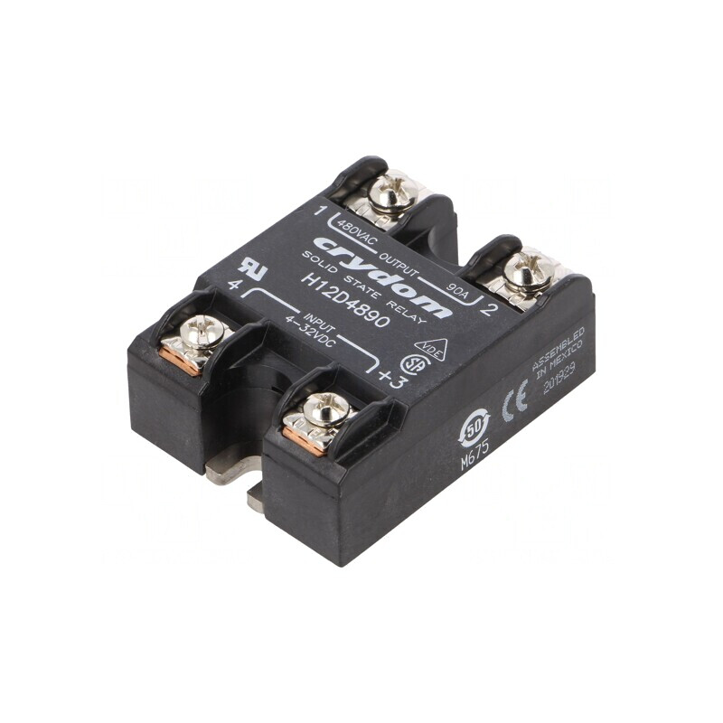 Releu Semiconductori 1-fazat 90A 48-530VAC 4-32VDC | Electronic-mag.ro | Componente Electronice