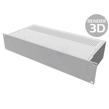 Carcasă Standard 19 2U Aluminiu 203mm x 422mm | Electronic-mag.ro | Componente Electronice