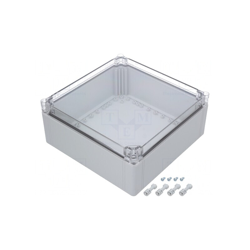 Carcasă Universală Policarbonat 300x300x132mm Transparentă | Electronic-mag.ro | Componente Electronice
