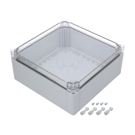 Carcasă Universală Policarbonat 300x300x132mm Transparentă | Electronic-mag.ro | Componente Electronice
