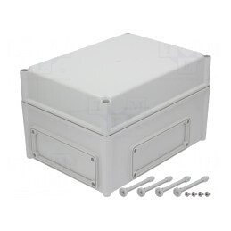 Carcasă montare pe perete gri 280x380x230mm | Electronic-mag.ro | Componente Electronice