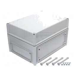 Carcasă montare pe perete gri 280x380x230mm | Electronic-mag.ro | Componente Electronice