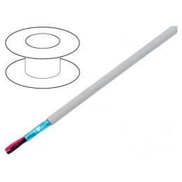 Cablu EcoCable Mini MPPE Gri Închis 2x28AWG | Electronic-mag.ro | Componente Electronice