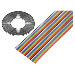 Cablu Bandă 1,27mm Cu 40x28AWG Neecranat PVC | Electronic-mag.ro | Componente Electronice