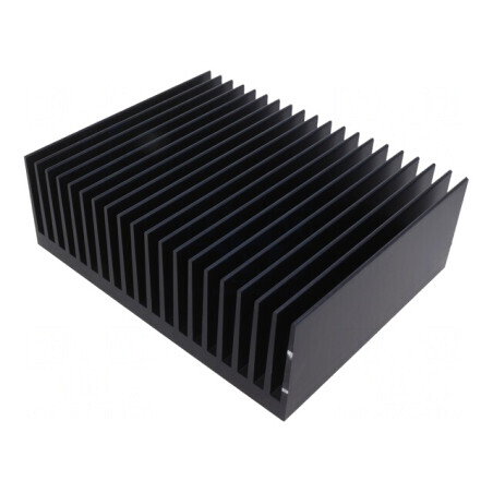 Radiator Negru cu Aripioare 250mm | Electronic-mag.ro | Componente Electronice