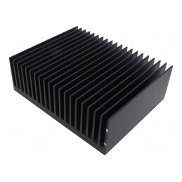 Radiator Negru cu Aripioare 250mm | Electronic-mag.ro | Componente Electronice