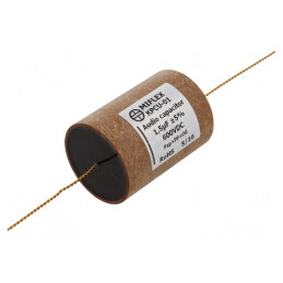 Condensator 1,5uF 600VDC ±5% THT Cupru-Polipropilenă-Hârtie