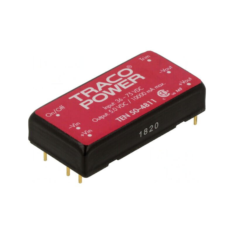 Convertor DC/DC 50W 36-75V la 5V 10A | Electronic-mag.ro | Componente Electronice