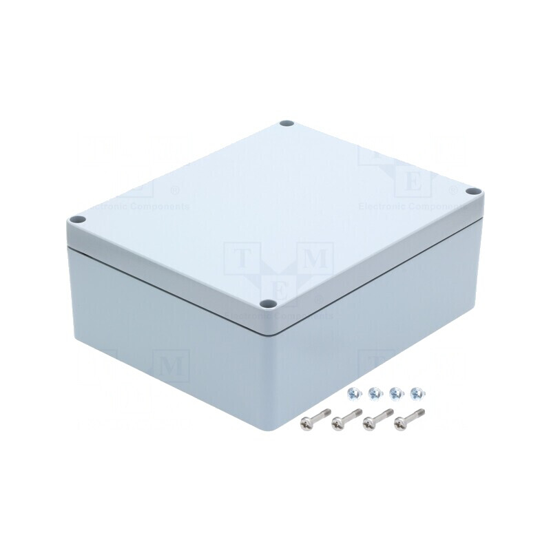 Carcasă universală aluminiu gri 230x280x110 mm | Electronic-mag.ro | Componente Electronice