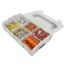 Bornă cu Arc Cu Eliberare Rapidă 0,2-2,5mm² 24A 450V | Electronic-mag.ro | Componente Electronice