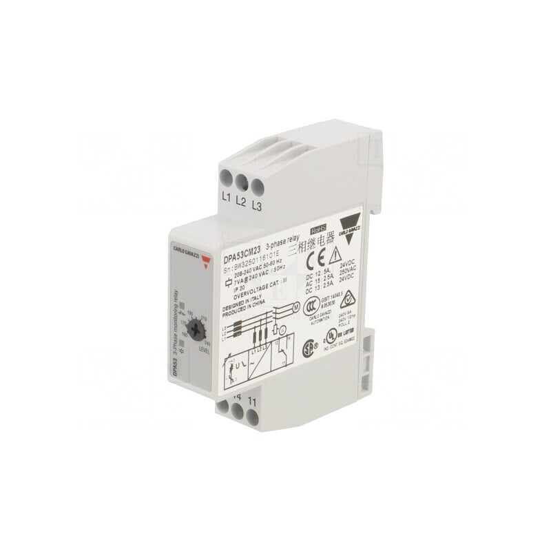 Releu Monitorizare Tensiune pentru Șină DIN SPDT | Electronic-mag.ro | Componente Electronice