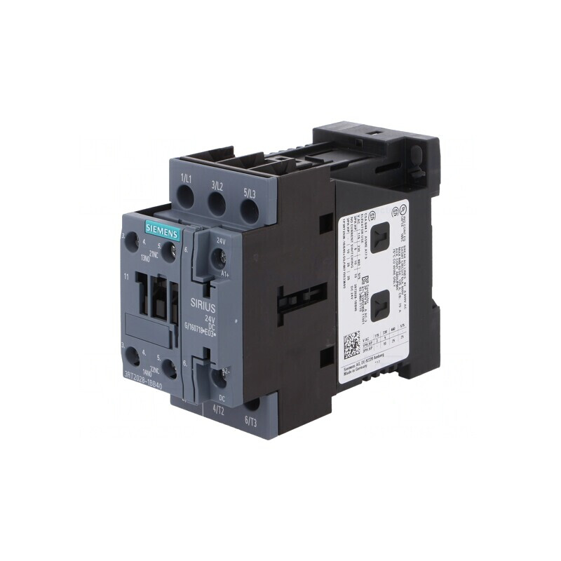 Contactor 3P 24VDC 40A NO/NC 3RT2028-1BB40 | Electronic-mag.ro | Componente Electronice