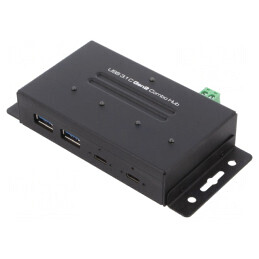 Hub USB Industrial USB 3.1 PnP 10Gbps Fixat pe Blat | Electronic-mag.ro | Componente Electronice