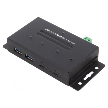 Hub USB Industrial USB 3.1 PnP 10Gbps Fixat pe Blat | Electronic-mag.ro | Componente Electronice