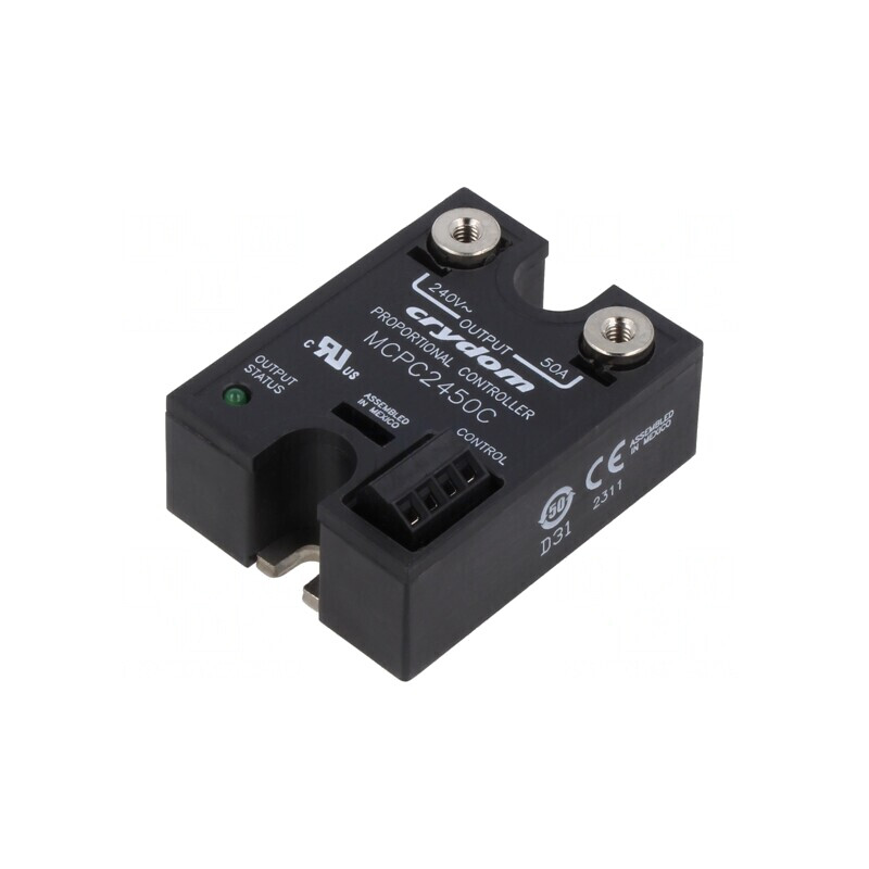 Releu Semiconductor 50A 1-fazat 8-32VDC 180-280VAC | Electronic-mag.ro | Componente Electronice
