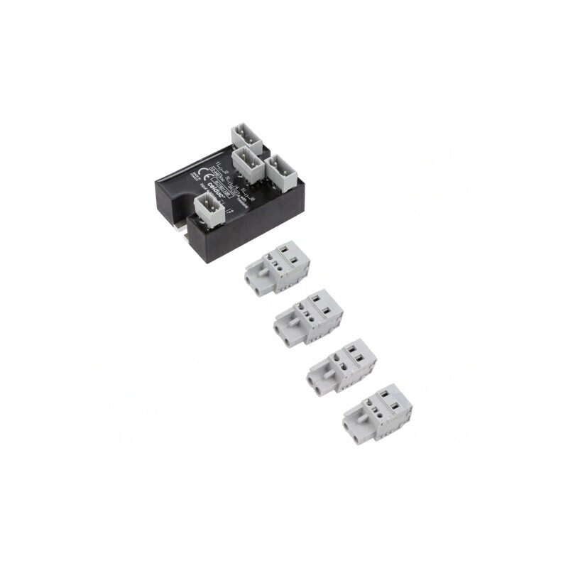 Releu Semiconductor 12A 3-Fazat IP20 12-440VAC | Electronic-mag.ro | Componente Electronice