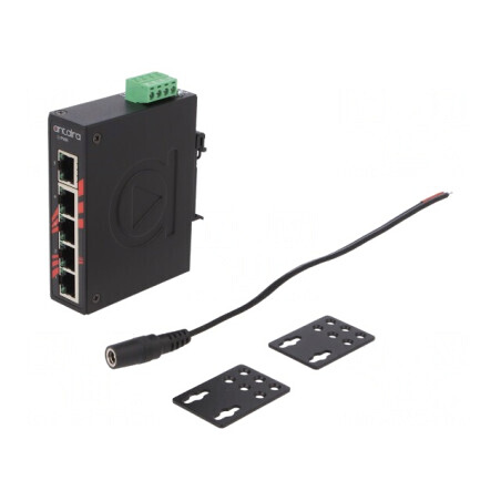 Switch Ethernet 5 Porturi 12-48VDC LNX-C500 | Electronic-mag.ro | Componente Electronice