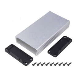 Carcasă aluminiu naturală 84mm x 160mm x 28mm | Electronic-mag.ro | Componente Electronice
