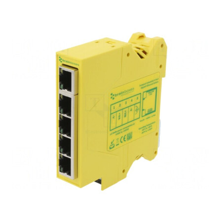 Switch Ethernet neadministrabil 5 porturi RJ45 5-30VDC | Electronic-mag.ro | Componente Electronice