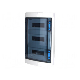 Carcasă pentru aparatură modulară IP65 ABS albă 36 module | Electronic-mag.ro | Componente Electronice