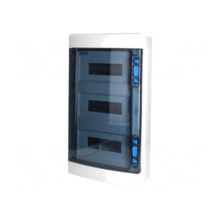 Carcasă pentru aparatură modulară IP65 ABS albă 36 module | Electronic-mag.ro | Componente Electronice
