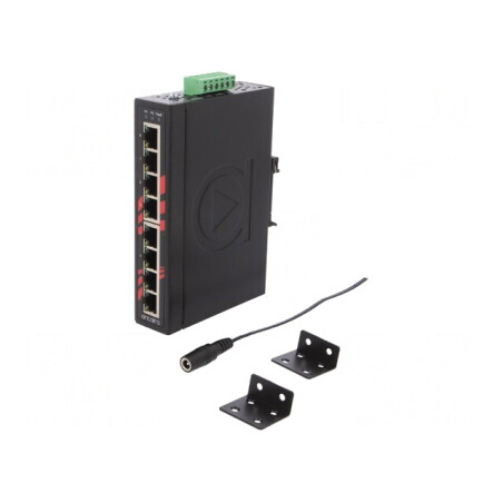 Switch Ethernet 8 Porturi 12-48VDC Neadministrabil | Electronic-mag.ro | Componente Electronice