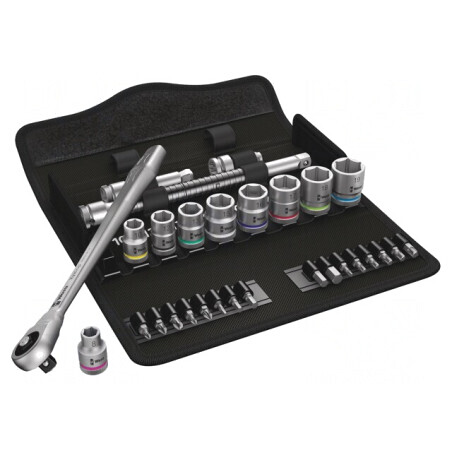 Set Chei Tubulare 3/8 Zyklop 29 Bucăți | Electronic-mag.ro | Componente Electronice
