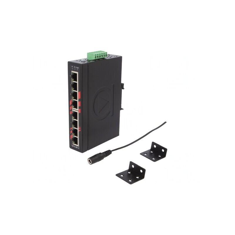 Switch Ethernet Neadministrabil 8 Porturi 12-48VDC LNX-800A-T | Electronic-mag.ro | Componente Electronice