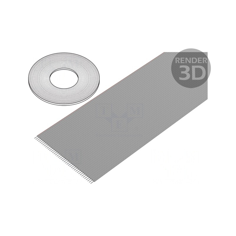 Cablu Bandă 1,27mm 40x26AWG PVC 100FT | Electronic-mag.ro | Componente Electronice