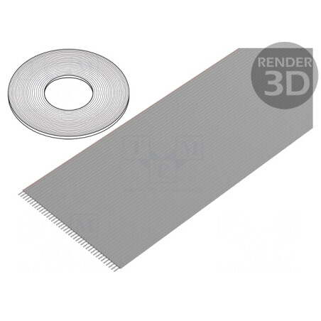 Cablu Bandă 1,27mm 40x26AWG PVC 100FT | Electronic-mag.ro | Componente Electronice