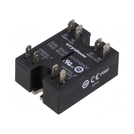 Releu Semiconductor Dublu 40A 48-530VAC | Electronic-mag.ro | Componente Electronice