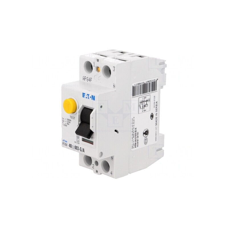 Întrerupător diferenţial 40A 30mA 2P 400VAC | Electronic-mag.ro | Componente Electronice