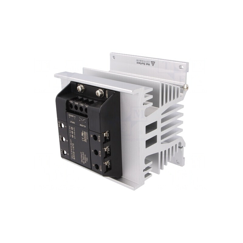 Releu semiconductor 75A 3-fazat 48-480VAC pe panou | Electronic-mag.ro | Componente Electronice