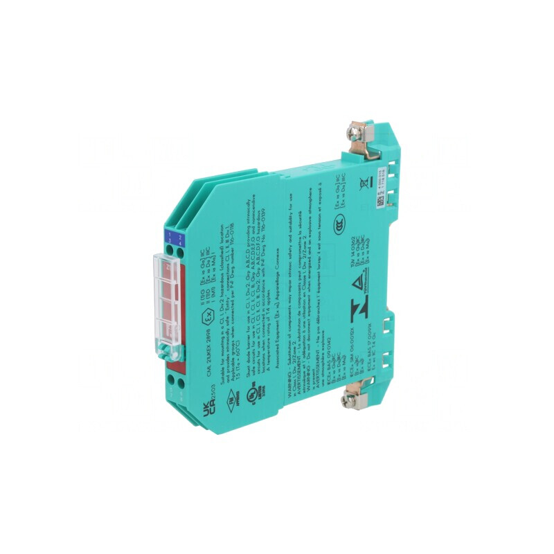 Adaptor barieră Zener pentru şină DIN 20-60°C | Electronic-mag.ro | Componente Electronice