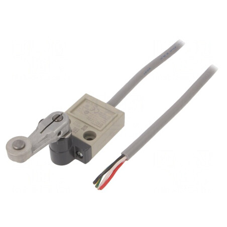 Limitator Cursă Manetă R 38mm cu Rola Metalică Ø17,5mm NO NC D4C-1220 | Electronic-mag.ro | Componente Electronice