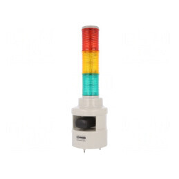 Semnalizator LED Coloană Roșu-Ambră-Verde 24V | Electronic-mag.ro | Componente Electronice