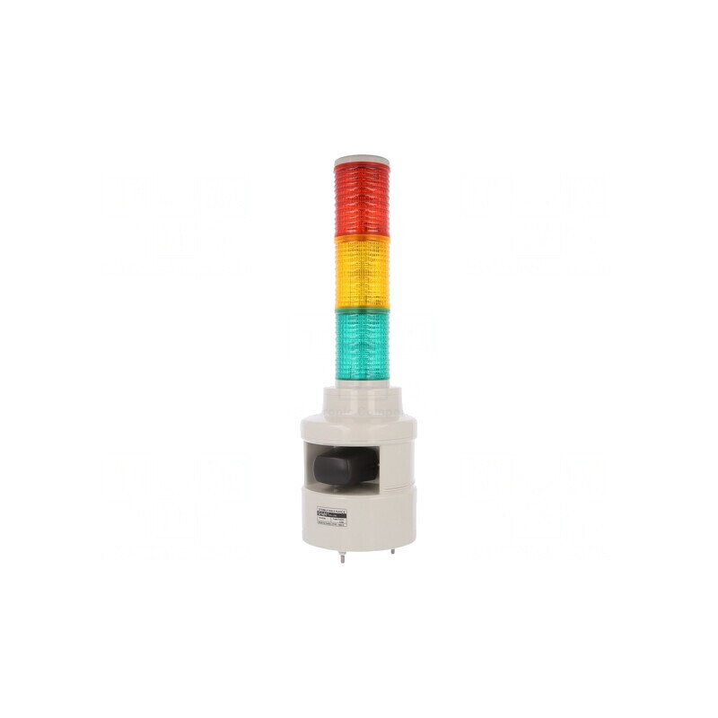 Semnalizator LED Coloană Roșu-Ambră-Verde 24V | Electronic-mag.ro | Componente Electronice