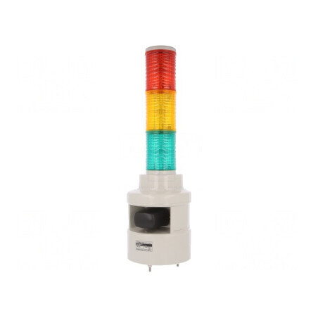 Semnalizator LED Coloană Roșu-Ambră-Verde 24V | Electronic-mag.ro | Componente Electronice