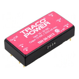 Convertor DC/DC 50W 18-36V la 15V 3330mA | Electronic-mag.ro | Componente Electronice