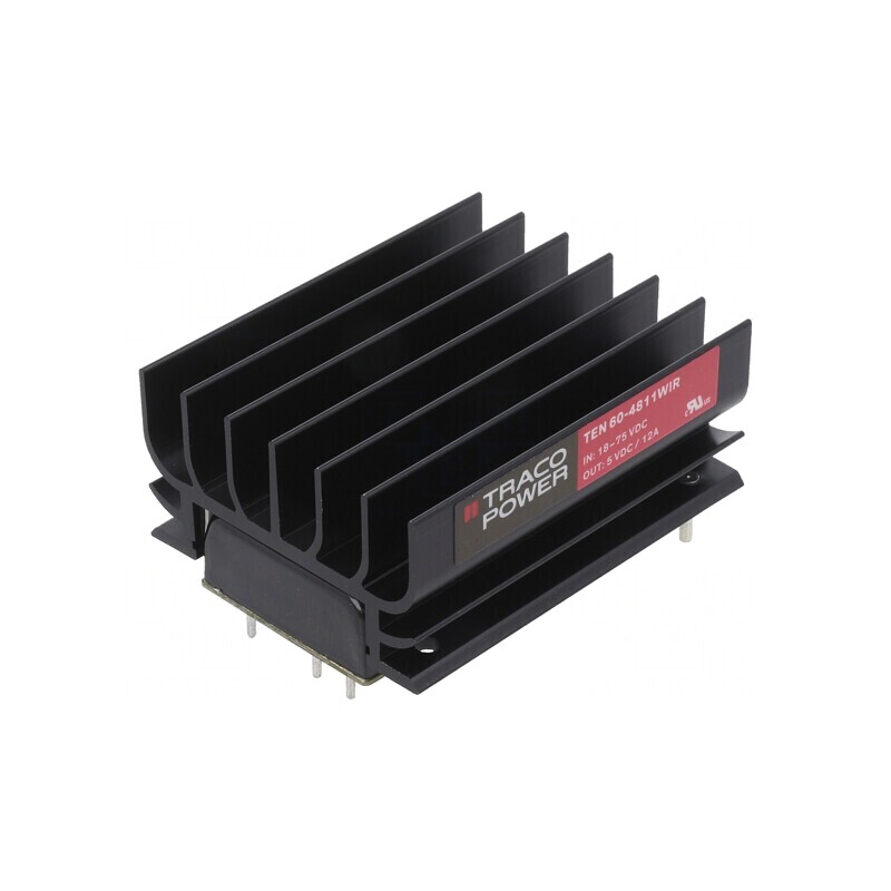 Convertor DC/DC 60W 36-75V la 5V 12000mA TEN 60-4811WIR | Electronic-mag.ro | Componente Electronice Convertor DC/DC 60W 36-75V la 5V 12000mA TEN 60-4811WIR | Electronic-mag.ro | Componente Electronice