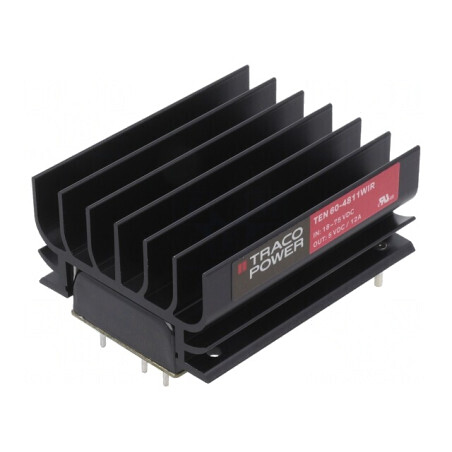 Convertor DC/DC 60W 36-75V la 5V 12000mA TEN 60-4811WIR | Electronic-mag.ro | Componente Electronice