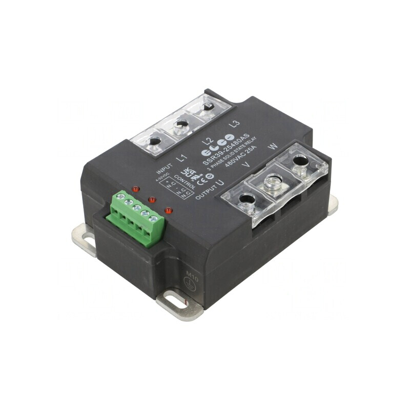 Releu Semiconductor 25A 3-Fazat 24-530VAC | Electronic-mag.ro | Componente Electronice