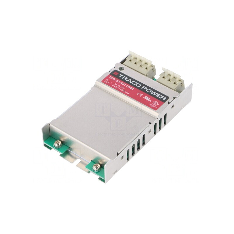 Convertor DC/DC 20W 18-75V la 5V 4A 330kHz TEQ 20-4811WIR | Electronic-mag.ro | Componente Electronice
