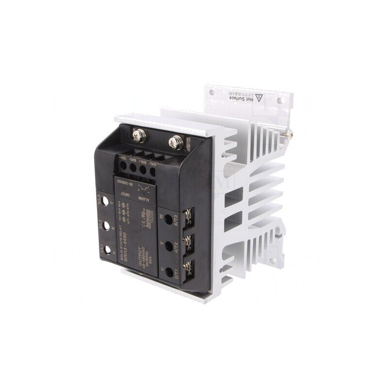 Releu Semiconductor 50A 3-Fazat 48-480VAC Panou | Electronic-mag.ro | Componente Electronice