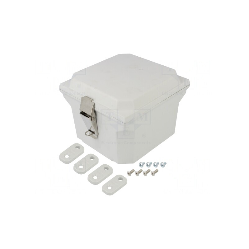 Carcasă montare pe perete gri 154x159x105mm | Electronic-mag.ro | Componente Electronice