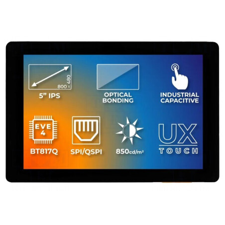 Ecran TFT 5" 800x480 LED RGB EVE4 | Electronic-mag.ro | Componente Electronice