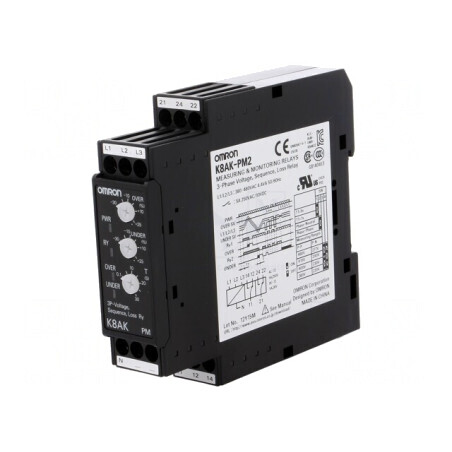 Releu Monitorizare Tensiune DIN SPDT K8AK-PM2 | Electronic-mag.ro | Componente Electronice